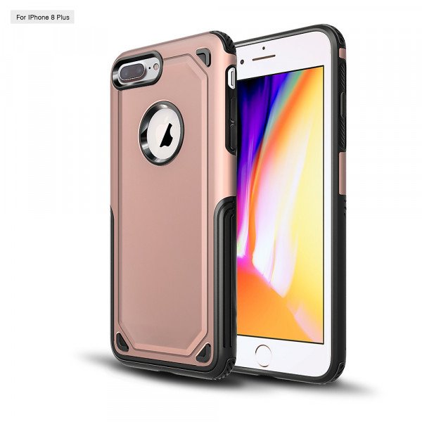 Wholesale iPhone 8 Plus / 7 Plus Tough Armor Hybrid Case (Rose Gold)